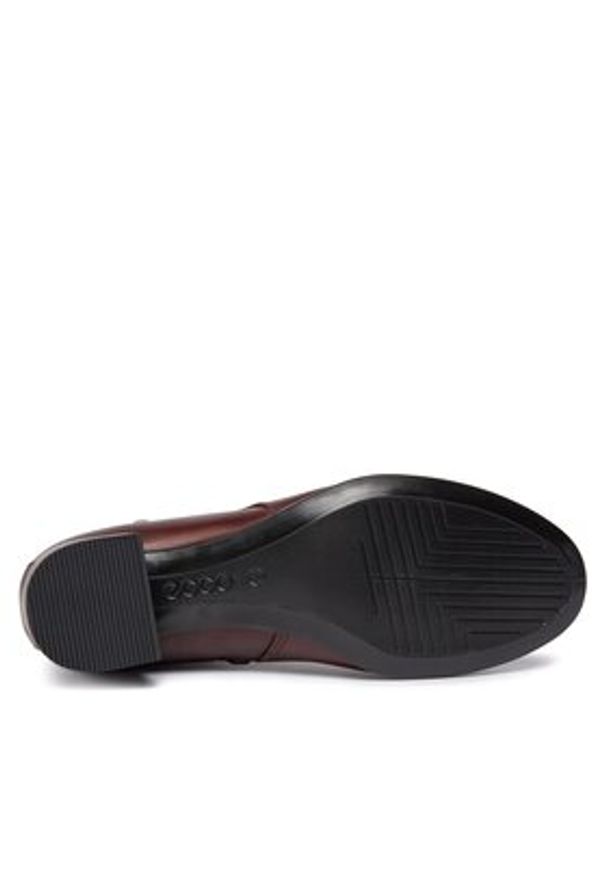 ecco - ECCO Botki Dress Classic 35 20991301667 Brązowy. Kolor: brązowy. Materiał: skóra