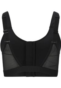 ENDURANCE - Kobiec zamek błyskawiczny biustonosz sportowy Endurance Crystale. Kolor: czarny. Sport: fitness #2