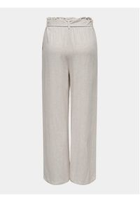 only - ONLY Spodnie materiałowe Siesta 15322259 Beżowy Straight Fit. Kolor: beżowy. Materiał: wiskoza #2