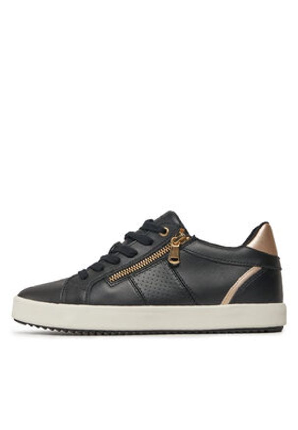 Geox Sneakersy D Blomiee D366HE 054AJ C9258 Czarny. Kolor: czarny. Materiał: skóra