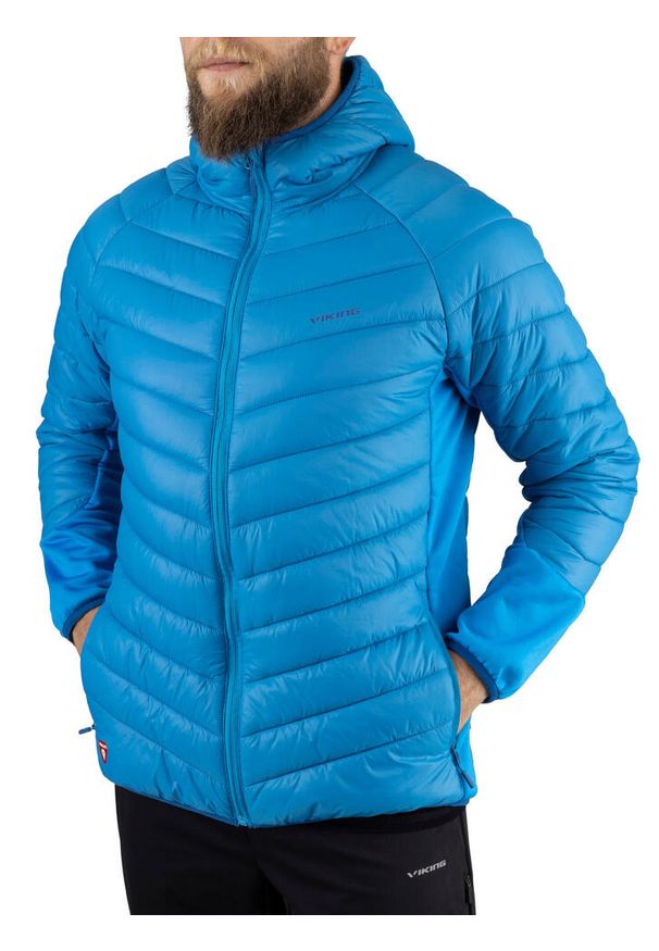 Kurtka pikowana turystyczna męska Viking Bart Warm Pro, PrimaLoft. Kolor: niebieski. Technologia: Primaloft