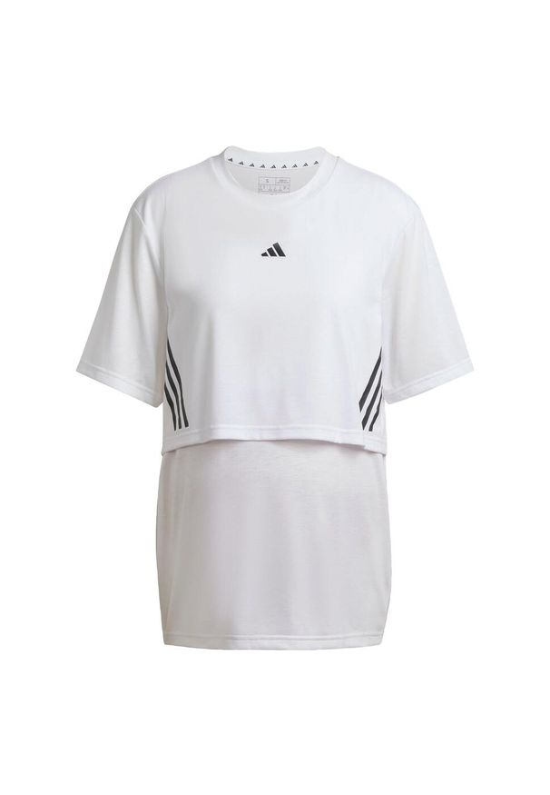 Adidas - Koszulka Maternity. Kolekcja: moda ciążowa. Kolor: biały. Sport: fitness