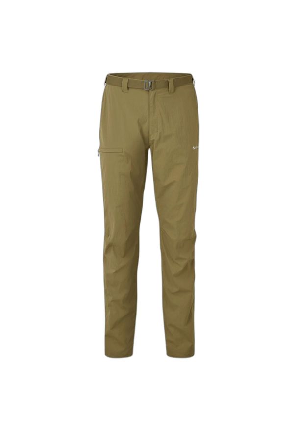 Wodoodporne spodnie regularne Montane Terra Lite. Kolor: zielony. Sezon: lato. Sport: turystyka piesza