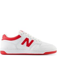 Buty New Balance sportowe BB480LTR białe. Okazja: na co dzień. Kolor: biały. Materiał: materiał, syntetyk, dresówka, skóra. Szerokość cholewki: normalna. Sport: turystyka piesza #4