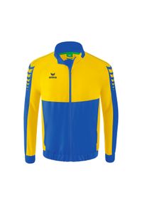 ERIMA - Kurtka prezentacyjna Erima Six Wings. Kolor: niebieski, wielokolorowy, żółty. Materiał: materiał. Sport: piłka ręczna #1