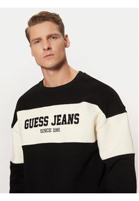 Guess Jeans Bluza M4BQ39 K9V31 Czarny Classic Fit. Kolor: czarny. Materiał: bawełna #3