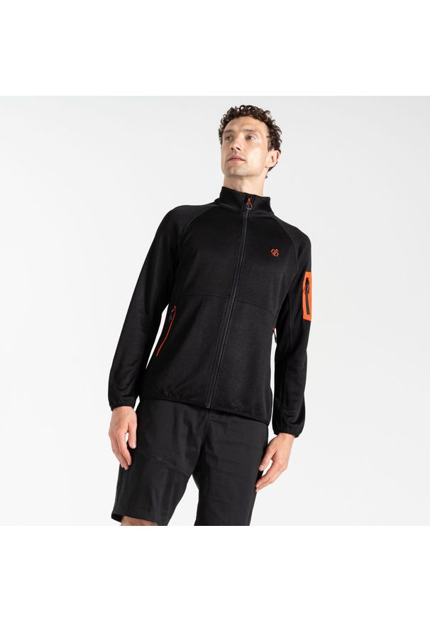 DARE 2B - Torrek Męski górski zamek błyskawiczny przez polar. Kolor: czarny. Materiał: polar. Sport: turystyka piesza