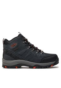 skechers - Skechers Trapery Pelmo 64869/GRY Szary. Kolor: szary. Materiał: skóra, zamsz #1