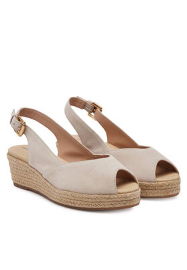 Geox Espadryle D55YXA-00021 C6738 Beżowy. Kolor: beżowy. Materiał: materiał