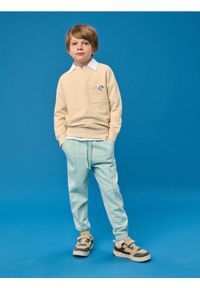 Sinsay - Spodnie loose fit - zielony. Kolor: zielony
