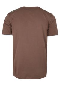 T-Shirt Męski - Brązowy z Motywem Roweru - Pako Jeans. Okazja: na co dzień. Kolor: wielokolorowy, beżowy, brązowy. Materiał: bawełna. Wzór: nadruk. Styl: casual