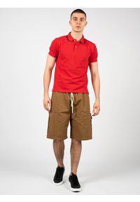 Geox Koszulka Polo "Sustainable" | M2510Q T2649 | Sustainable | Mężczyzna | Czerwony. Okazja: na co dzień. Typ kołnierza: polo. Kolor: czerwony. Materiał: bawełna. Wzór: kolorowy, aplikacja. Styl: klasyczny, casual #1