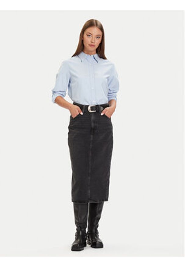 Levi's® Spódnica jeansowa 001VH-0004 Czarny Regular Fit. Kolor: czarny. Materiał: bawełna