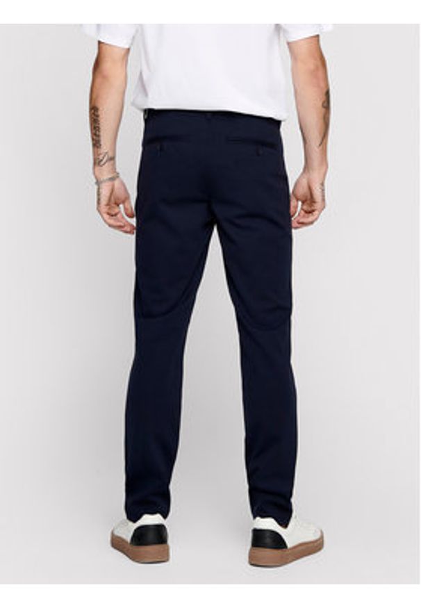 Only & Sons Chinosy Mark 22010209 Granatowy Slim Fit. Kolor: niebieski. Materiał: syntetyk