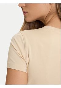 Guess T-Shirt W5BI15 J1314 Beżowy Slim Fit. Kolor: beżowy. Materiał: bawełna #4