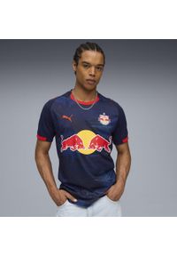 Puma - Męska koszulka wyjazdowa FC Red Bull Salzburg 25/26 PUMA New Navy Red Blue. Kolor: czerwony, niebieski, wielokolorowy. Sport: piłka nożna