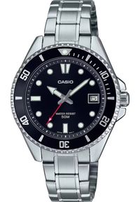 Zegarek Casio Zegarek marki Casio model MDV-10D kolor Szary. Akcesoria męski. Sezon: Cały rok NoSize. Kolor: szary #1