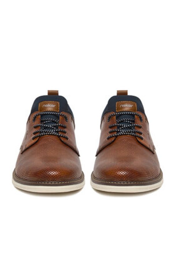 Rieker Półbuty 14450-22 Brązowy. Kolor: brązowy. Materiał: skóra