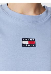 Tommy Jeans T-Shirt Center Badge DW0DW10404 Błękitny Regular Fit. Kolor: niebieski. Materiał: syntetyk #4