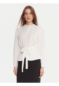 French Connection Koszula 72ZBU Biały Regular Fit. Kolor: biały. Materiał: syntetyk