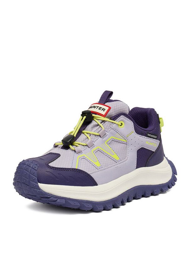 Trekkingi Hunter. Kolor: fioletowy. Sport: turystyka piesza