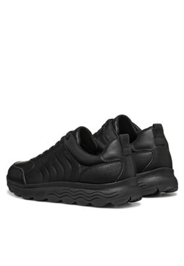 Geox Sneakersy U Spherica U46BYB 04685 C9999 Czarny. Kolor: czarny. Materiał: skóra