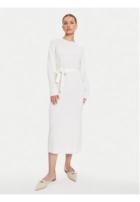 Max Mara Leisure Sukienka dzianinowa Scrivia 24263260 Biały Regular Fit. Kolor: biały. Materiał: wełna #3