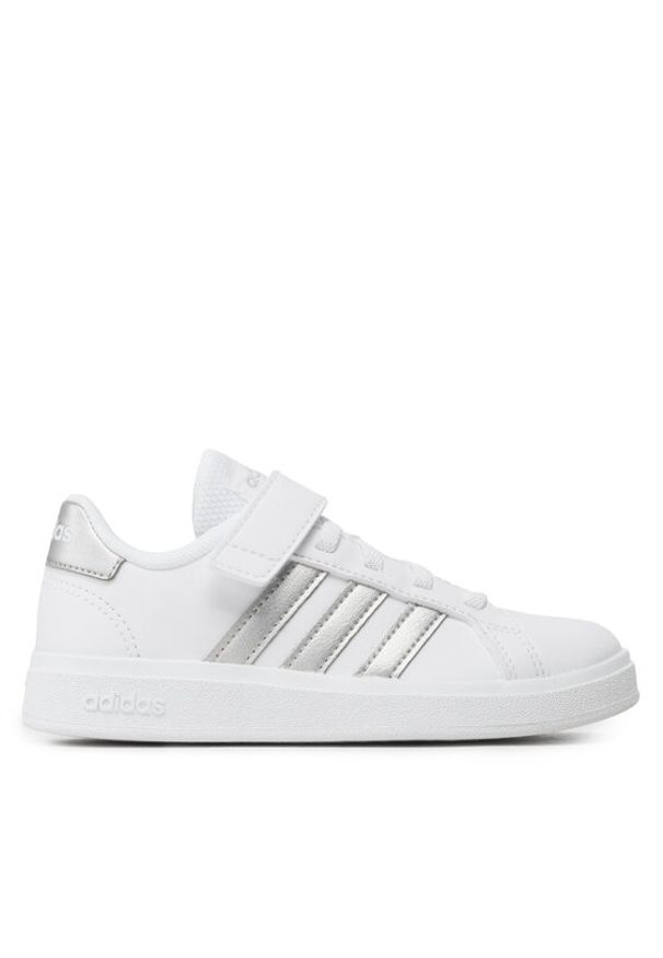 Adidas - adidas Sneakersy Grand Court 2.0 El K GW6516 Biały. Kolor: biały. Materiał: skóra