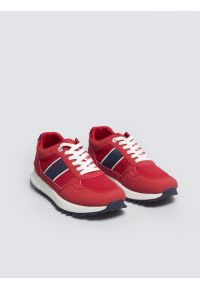 Big-Star - Sneakersy męskie czerwone TT174255 603. Okazja: na spacer, na co dzień. Nosek buta: okrągły. Zapięcie: sznurówki. Kolor: czerwony. Materiał: jeans, syntetyk, materiał, dresówka. Sport: turystyka piesza #7