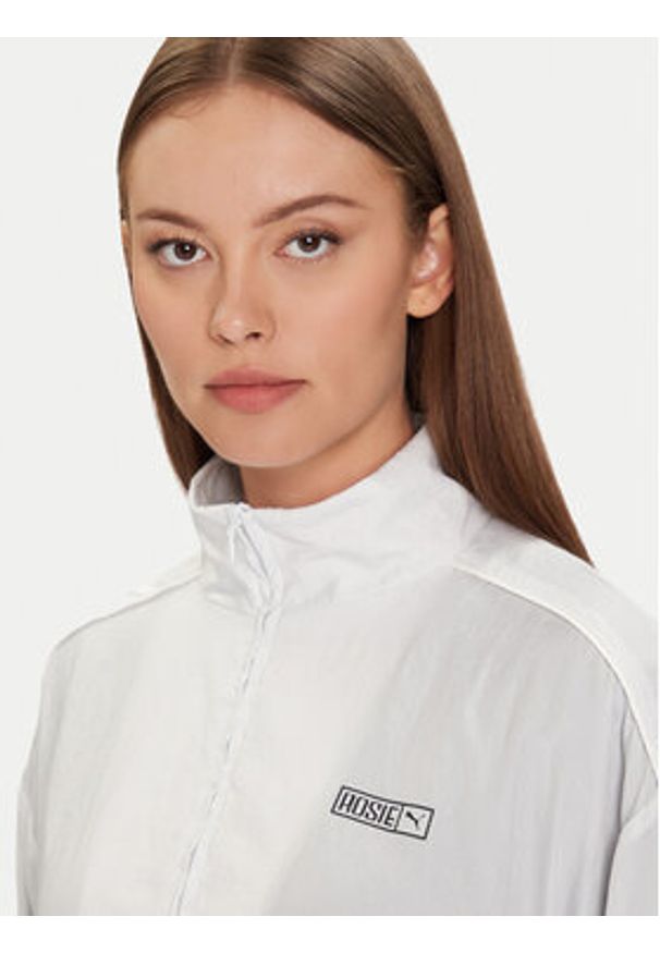 Puma Bluza PUMA X ROSÉ T7 633793 32 Srebrny Oversize. Kolor: srebrny. Materiał: syntetyk