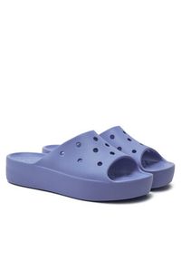 Crocs Klapki Classic Platform Slide 208180 Niebieski. Kolor: niebieski. Obcas: na platformie #3