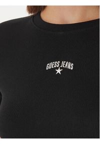 Guess Jeans T-Shirt W6GPZ3 KA0H1 Czarny Slim Fit. Kolor: czarny. Materiał: bawełna #4