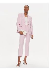 Pinko Marynarka 100180 A14I Różowy Regular Fit. Kolor: różowy. Materiał: syntetyk #6