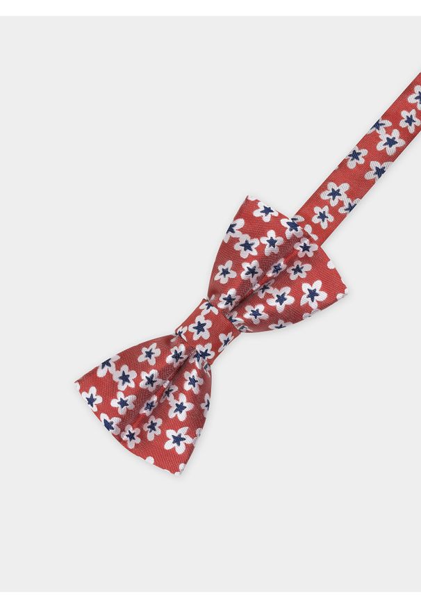 Pako Lorente - PAKO LORENTE – Mucha męska bordowa P22SF-MX-004-D-0. Okazja: na wesele, na ślub cywilny. Kolor: czerwony. Wzór: kwiaty. Styl: elegancki