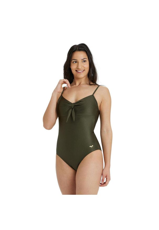 Strój kąpielowy damski jednoczęściowy Arena Glitter Balconette. Kolor: czarny