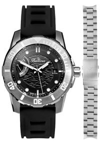 BALTICUS - Zegarek męski Balticus BLT-BTAFBL-P czarny. Kolor: czarny #1