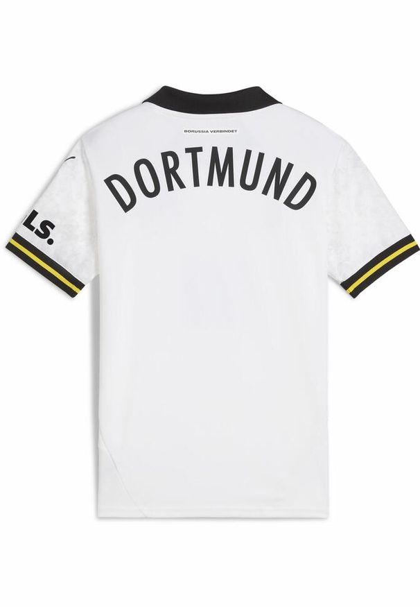 Puma - Młodzieżowa koszulka dodatkowa Borussia Dortmund 24/25 PUMA White. Kolor: biały. Materiał: materiał