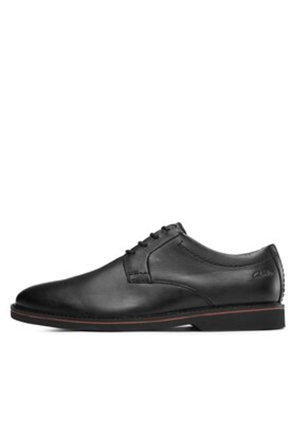 Clarks Półbuty Atticus Ltlace 261736087 Czarny. Kolor: czarny. Materiał: skóra
