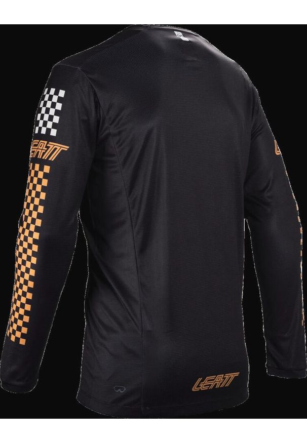 LEATT - Bluza rowerowa męska Leatt Jersey MTB Enduro 4.0. Kolor: czarny. Materiał: jersey