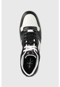 Calvin Klein Jeans buty kolor czarny. Nosek buta: okrągły. Zapięcie: sznurówki. Kolor: czarny. Materiał: materiał, guma