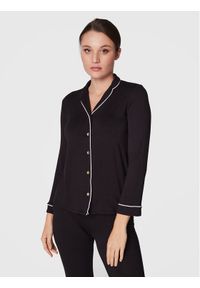 Etam Koszulka piżamowa Jaelle 6524025 Czarny Regular Fit. Kolor: czarny. Materiał: wiskoza #1