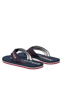 TOMMY HILFIGER - Tommy Hilfiger Japonki Sporty Hilfiger Beach Sandal FM0FM05805 Granatowy. Kolor: niebieski. Materiał: materiał. Styl: sportowy #2
