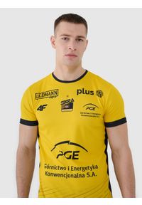 4f - 4F Koszulka meczowa replika domowa z sezonu 2024/25 męska 4F x PGE GiEK Skra Bełchatów - multikolor XS. Okazja: do domu. Kolor: wielokolorowy. Materiał: materiał, włókno, syntetyk, dzianina. Wzór: gładki, ze splotem, nadruk. Styl: klasyczny, sportowy #2