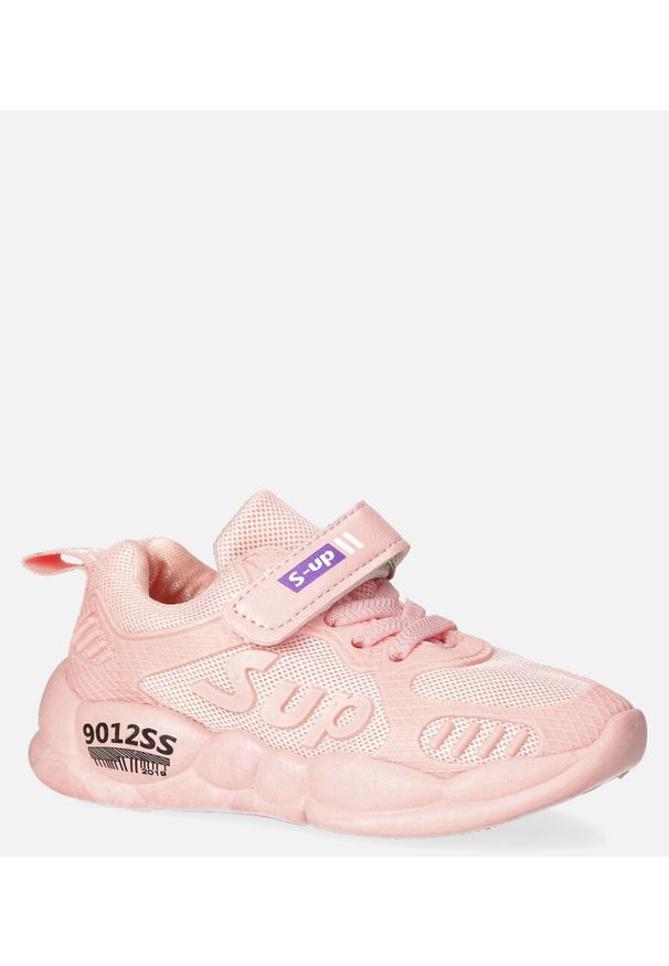 Casu - różowe buty sportowe na rzep casu 204/12m. Zapięcie: rzepy. Kolor: różowy