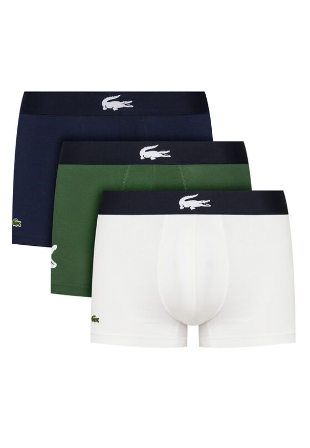 Lacoste Komplet 3 par bokserek 5H1291 Kolorowy. Materiał: bawełna. Wzór: kolorowy