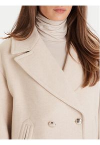 Morgan Płaszcz wełniany 252-GMOON Beżowy Regular Fit. Kolor: beżowy. Materiał: syntetyk #4