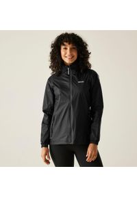 Regatta - Kurtka trekkingowa damska Corinne IV przeciwdeszczowa. Kolor: wielokolorowy, czarny, zielony, brązowy. Materiał: poliamid, softshell. Sport: turystyka piesza #1