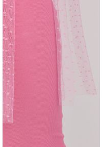 Red Valentino sukienka kolor różowy midi dopasowana. Kolor: różowy. Materiał: dzianina. Wzór: gładki. Typ sukienki: dopasowane. Długość: midi #3