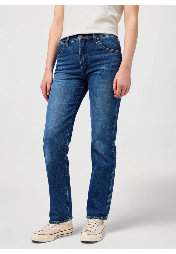 Wrangler - DAMSKIE SPODNIE SUNSET DARK WASH 112350730