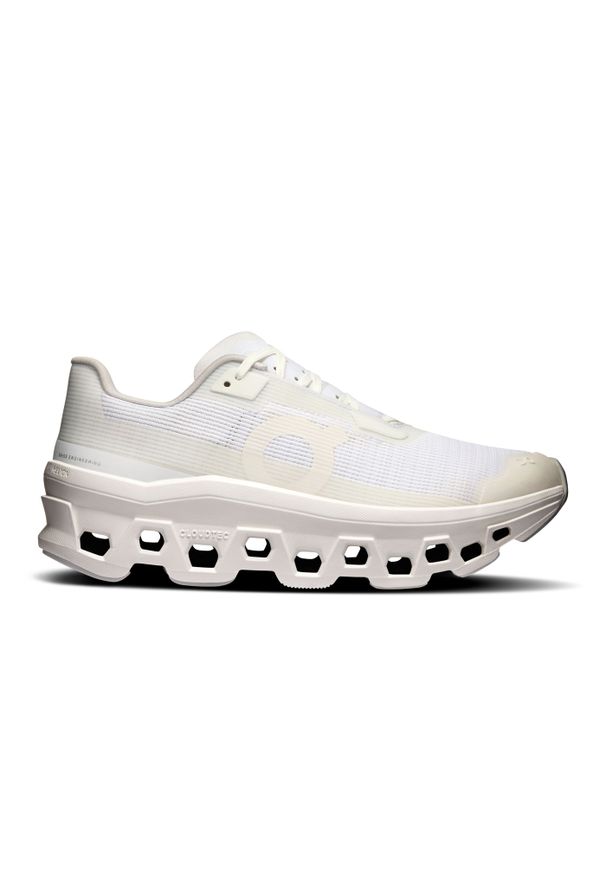 On - ON Cloudmonster Void W White | White Buty damskie do biegania. Okazja: na co dzień. Kolor: biały. Szerokość cholewki: normalna. Sport: fitness, bieganie